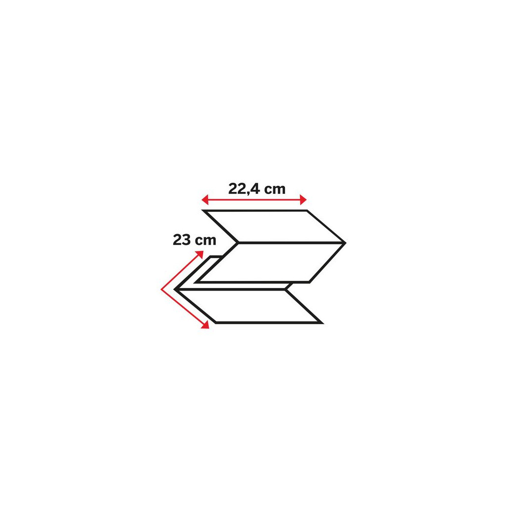 Produktbild för Handduk KATRIN Plus Zig Zag 2 4000/fp