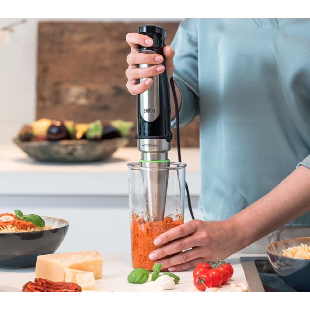 Produktbild för Braun MQ 7087X 1,2 l Stavmixer 1000 W Svart, Rostfritt stål