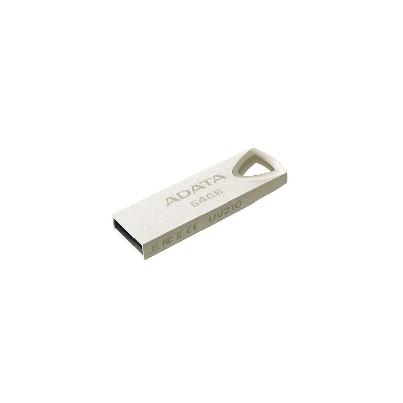 Produktbild för ADATA AUV210-64G-RGD USB-sticka 64 GB USB Type-A 2.0 Beige