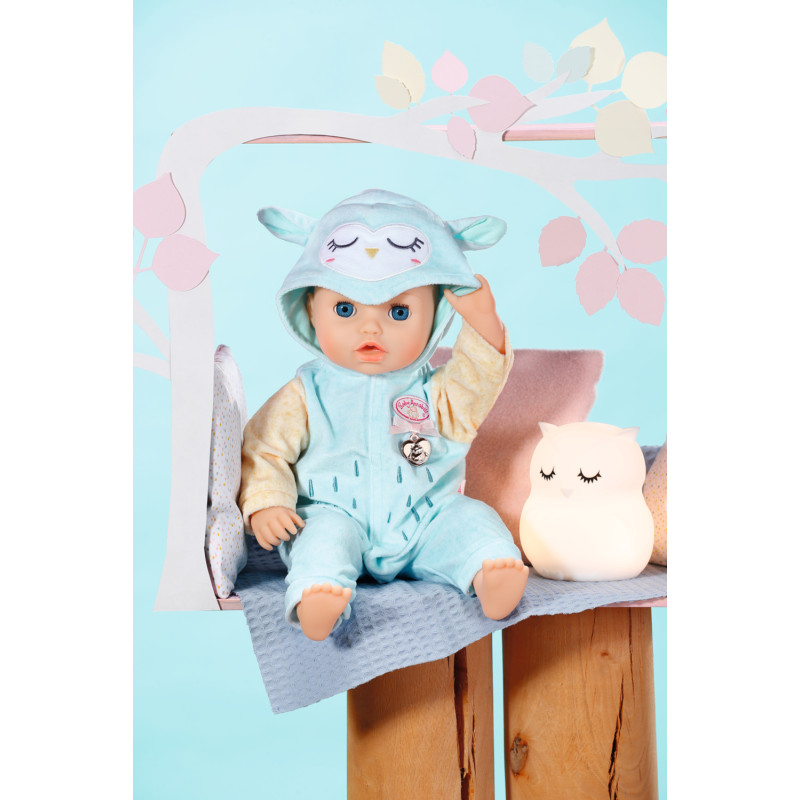 Produktbild för Baby Annabell Owl Onesie Docksparkdräkt