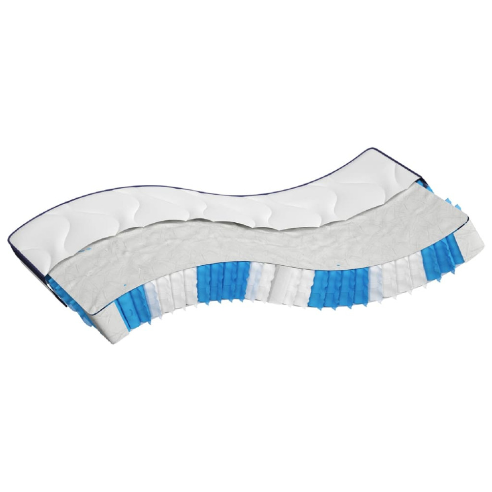 Produktbild för Pocketresårmadrass medium fast 140x190 cm
