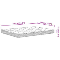 Produktbild för Skummadrass medium mjuk 140x190 cm