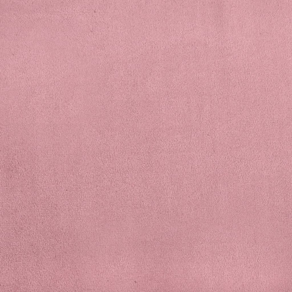 Produktbild för 3-sitssoffa med fotpall rosa 180 cm sammet