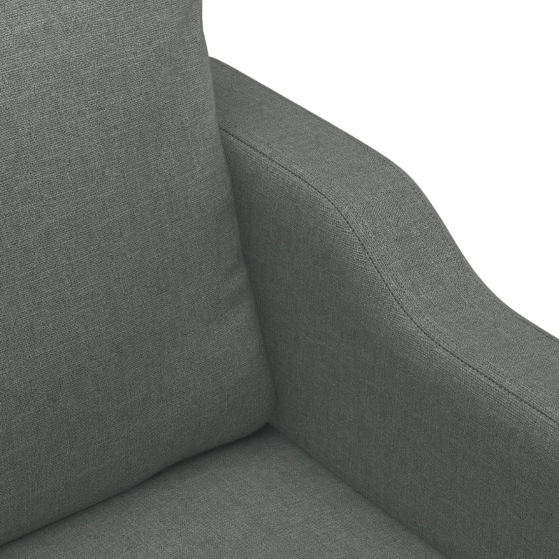 Produktbild för Soffa 2-sits mörkgrå 140 cm tyg