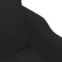 Produktbild för 2-sitssoffa ljusgrå Svart 120 cm tyg