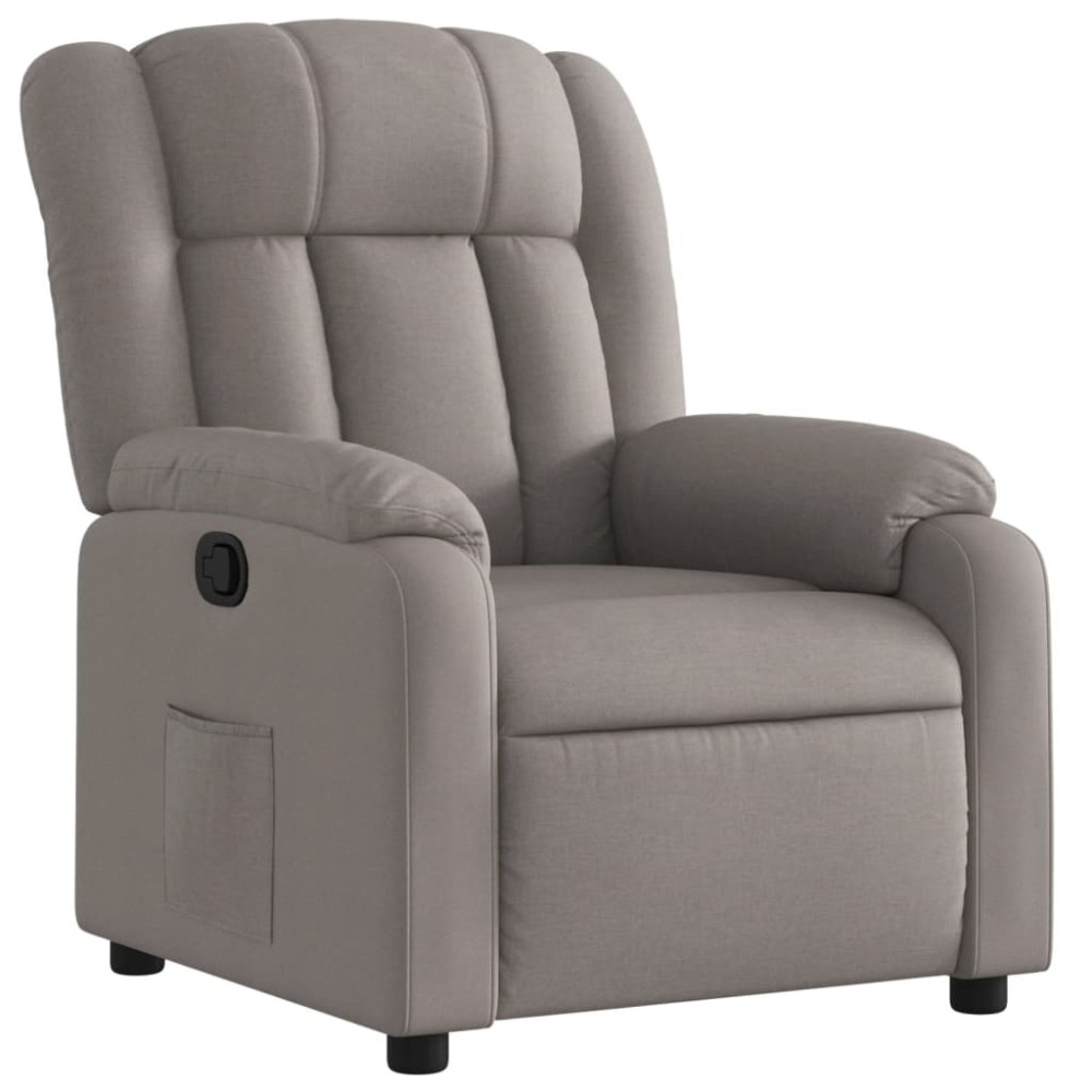 Produktbild för Reclinerfåtölj taupe tyg