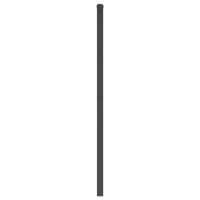Produktbild för Huvudgavel metall svart 135 cm
