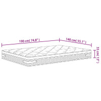 Produktbild för Pocketresårmadrass medium plus 140x190 cm