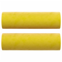 Miniatyr av produktbild för 2-sitssoffa med prydnadskuddar gul 140 cm sammet