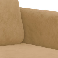 Produktbild för Fåtölj Brun 60 cm sammet