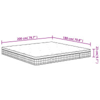 Produktbild för Bonellresårmadrass medium 160x200 cm