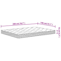 Produktbild för Skummadrass medium mjuk 140x200 cm