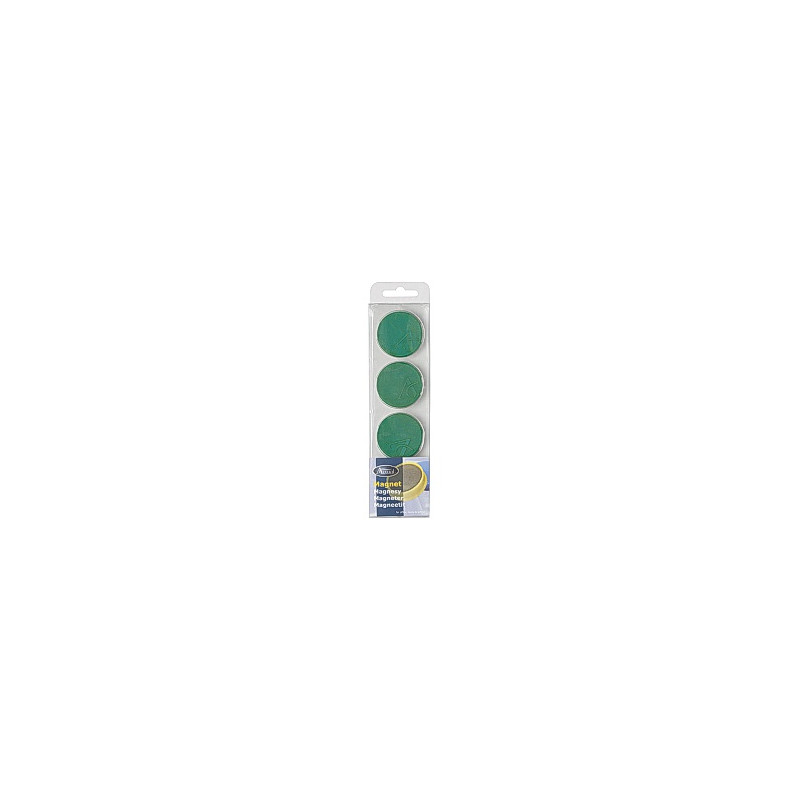 Produktbild för Magnetknappar ACTUAL 40mm grön 4/fp