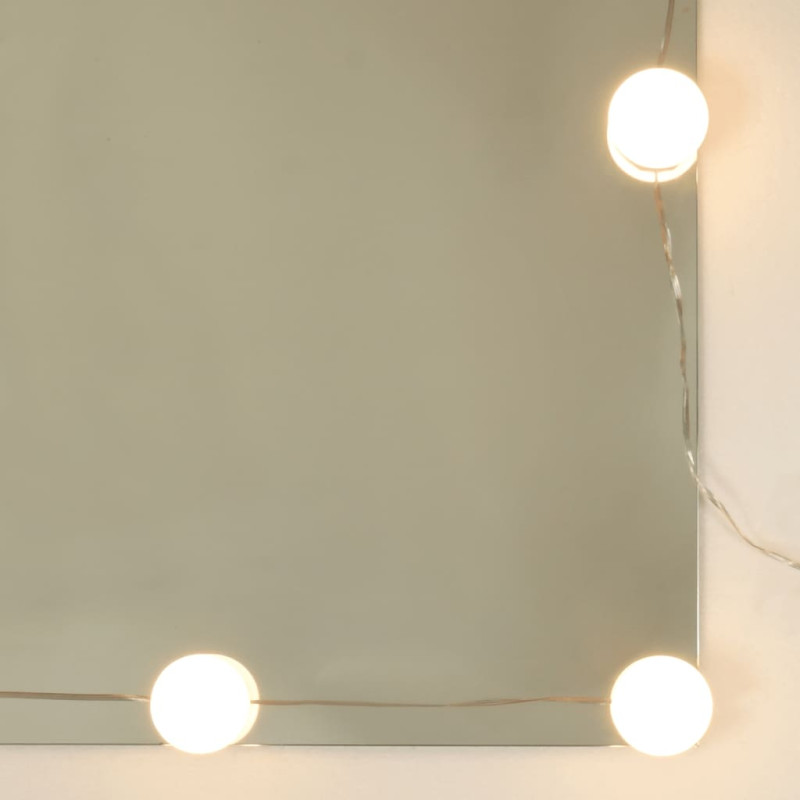Produktbild för Spegelskåp med LED svart 60x31,5x62 cm