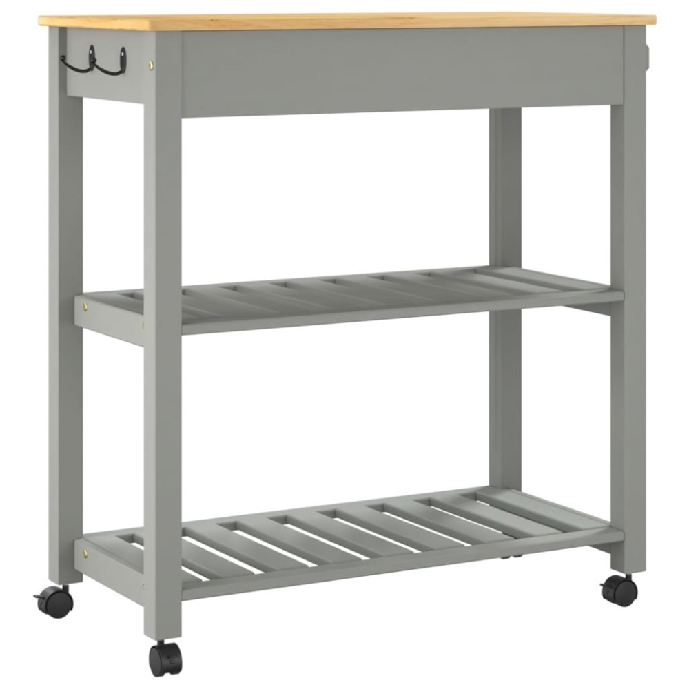 Produktbild för Köksvagn MONZA 84x40x88,5 cm massivt furu