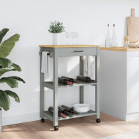 Produktbild för Köksvagn MONZA 60x40x88,5 cm massivt furu