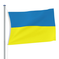 Produktbild för Ukrainas flagga med mässingsöljetter 90x150 cm