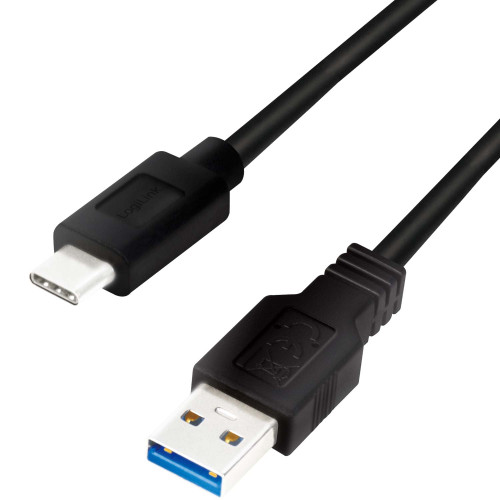 LogiLink USB-A - USB-C-kabel USB 3.2 Gen1 15W 0,15m
