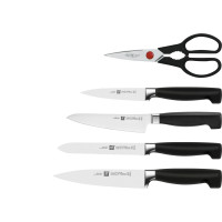 Produktbild för ZWILLING Four Star 6 styck Kniv- / besticksats med block