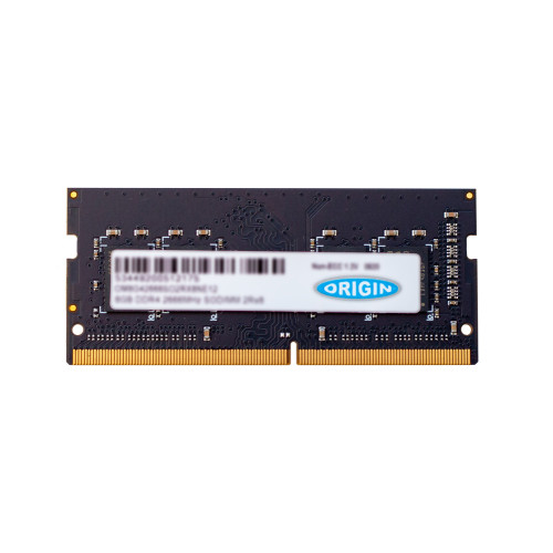 Origin Storage Solutions Origin Storage 8GB DDR4 2666MHz SODIMM 2Rx8 Non-ECC 1.2V RAM-minnen 1 x 8 GB