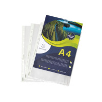 Produktbild för Plastficka EXACOMPTA A4 0,06mm präglad