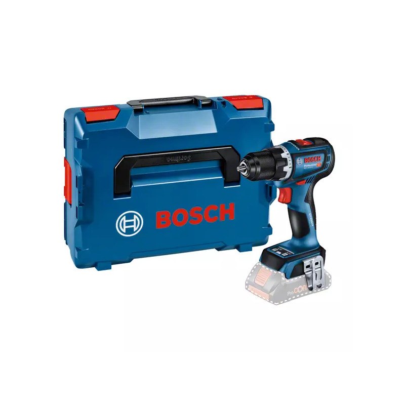 Produktbild för Bosch GSR 18V-90 C 2100 RPM utan nyckel 1,1 kg Svart, Blå, Röd