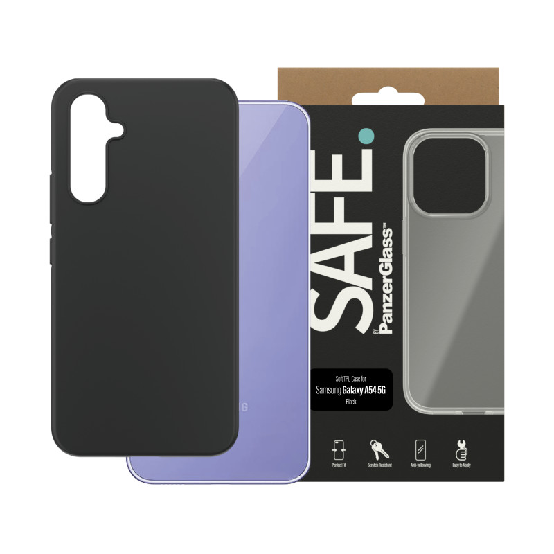 Produktbild för PanzerGlass SAFE. Case for Samsung Galaxy A54 5G mobiltelefonfodral Omslag Transparent