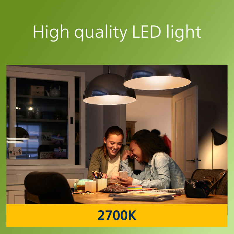 Produktbild för LED E27 Normal 5,2W (75W) Klar 1095lm 2700K Energiklass A