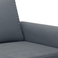 Produktbild för 3-sitssoffa mörkgrå 180 cm sammet