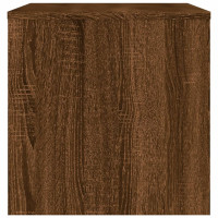 Produktbild för Tv-bänk brun ek 80x40x40 cm konstruerat trä