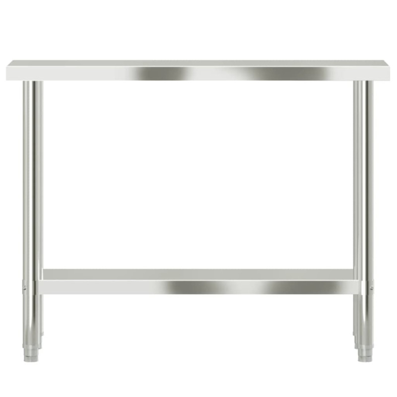 Produktbild för Arbetsbord 110x30x85 cm rostfritt stål