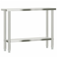 Miniatyr av produktbild för Arbetsbord 110x30x85 cm rostfritt stål