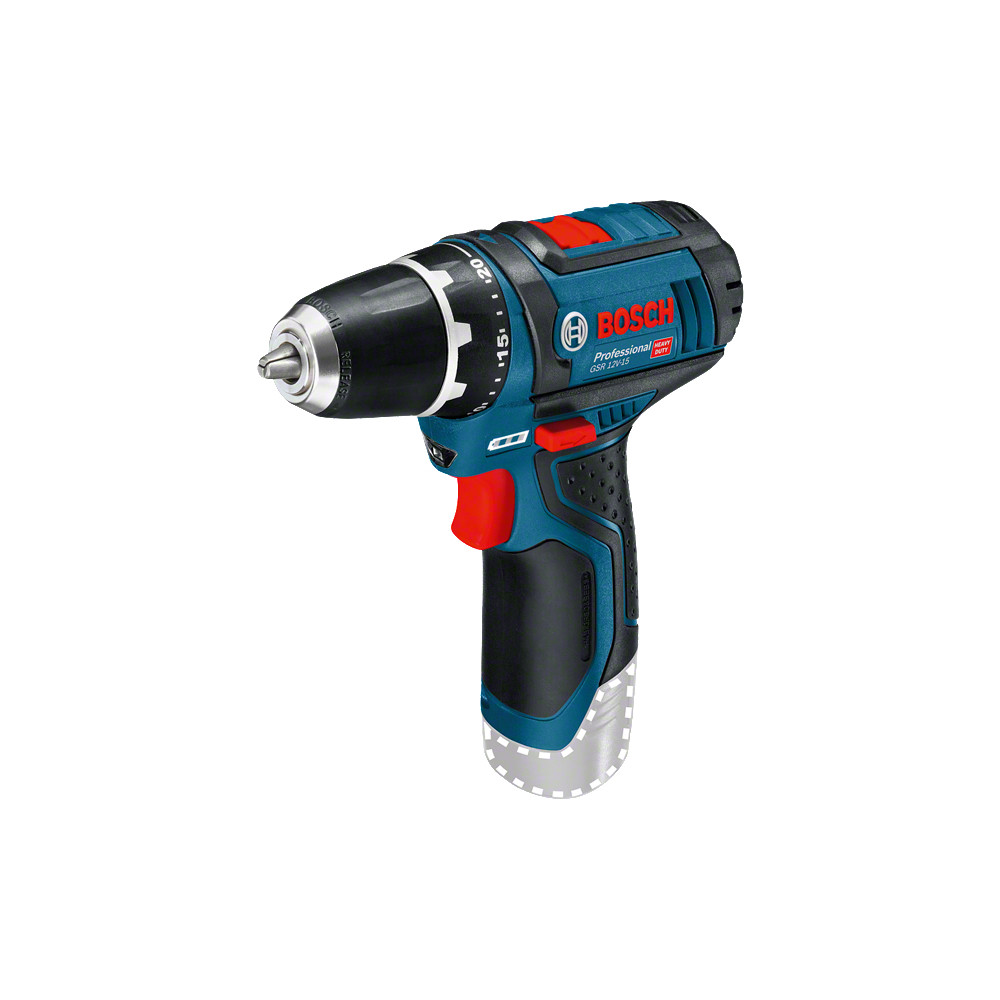 Produktbild för Bosch GSR 12V-15 Professional 650 g Svart, Blå, Röd, Silver