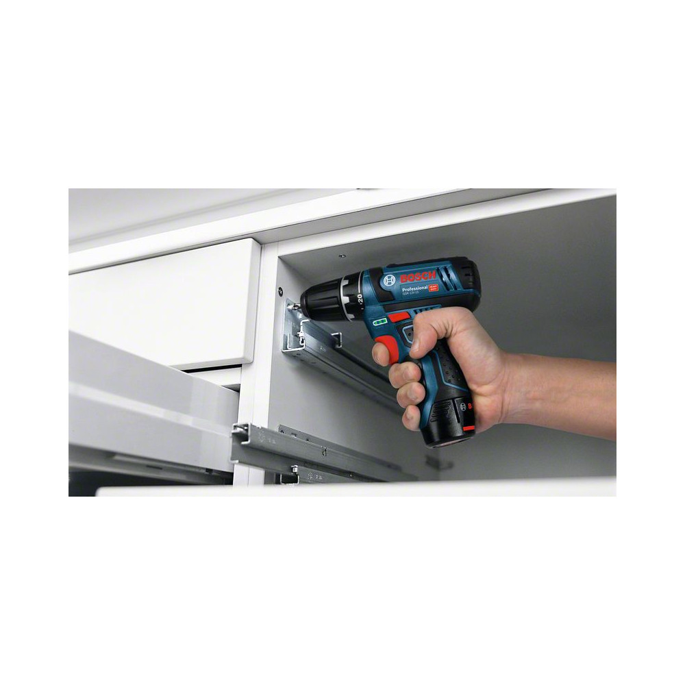 Produktbild för Bosch GSR 12V-15 Professional 650 g Svart, Blå, Röd, Silver