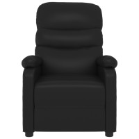 Produktbild för Massagefåtölj svart konstläder