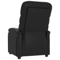 Produktbild för Massagefåtölj svart konstläder