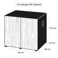 Miniatyr av produktbild för Aquael Ultrascape Forest möbel Brun 90cm