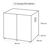 Miniatyr av produktbild för Aquael Ultrascape Snow möbel Vit 90cm