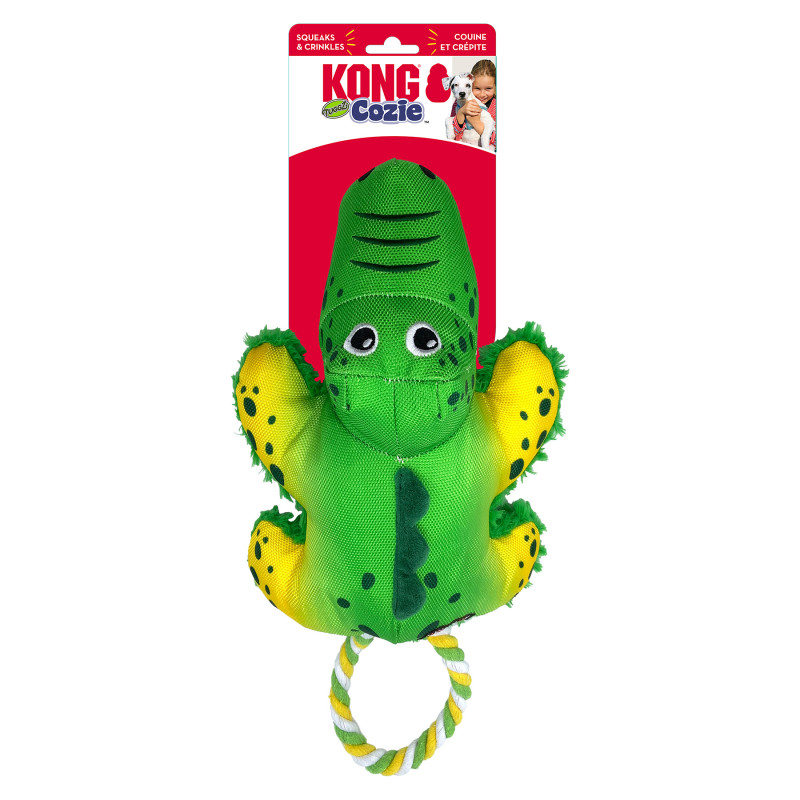 Produktbild för KONG Cozie Tuggz Alligator Flerfärgad 38cm