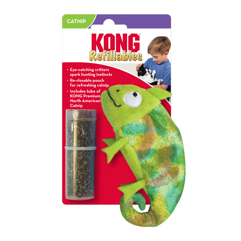 Produktbild för KONG Refillables Chameleon Flerfärgad 18cm
