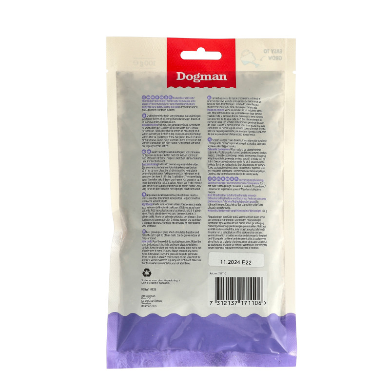 Produktbild för Dogman Cat Grass Refill 100g