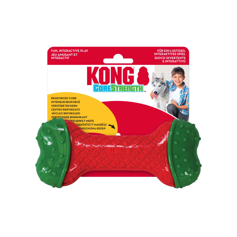 Produktbild för KONG Holiday CoreStrength™ Bone Flerfärgad M/L