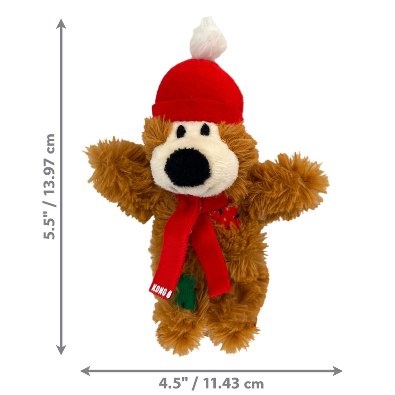 Produktbild för KONG Holiday Softies Bear Assorted Assorted Mix One size