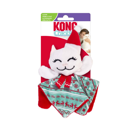KONG KONG Holiday Crackles Santa Kitty Flerfärgad One size