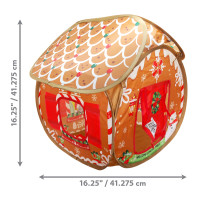 Miniatyr av produktbild för KONG Holiday Play Spaces Bungalow Gingerbread Brun One size