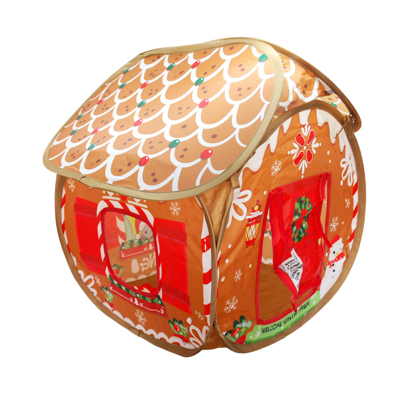 Produktbild för KONG Holiday Play Spaces Bungalow Gingerbread Brun One size