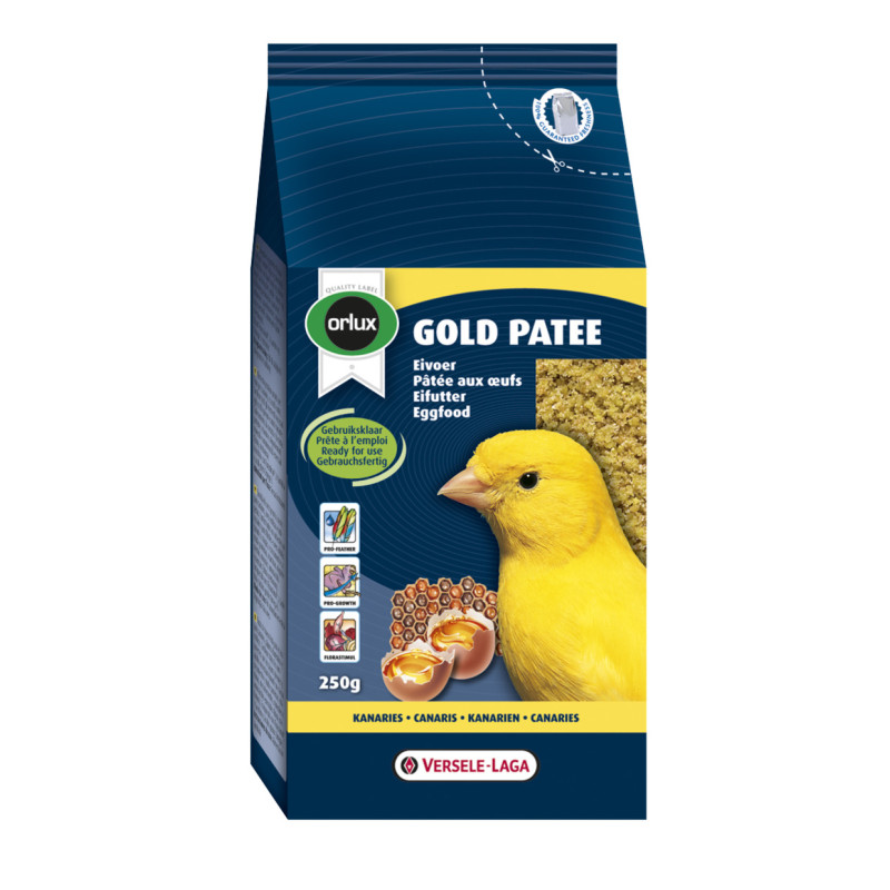 Produktbild för Versele Laga Orlux Gold Patee Canaries  250g