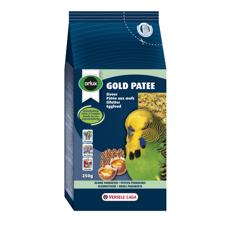 Produktbild för Versele Laga Orlux Gold Patee Small Parakeets 250g
