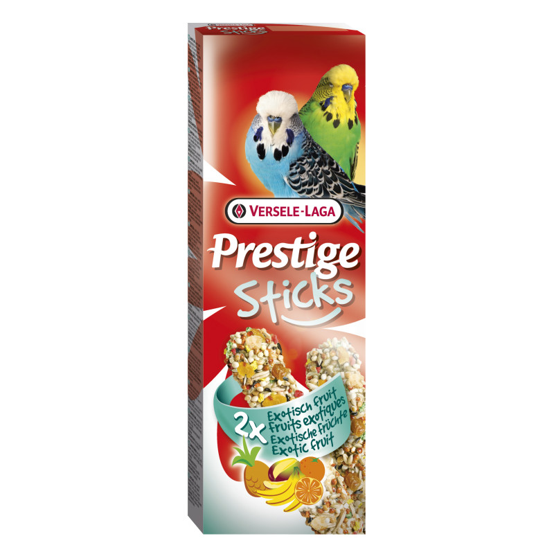 Produktbild för Versele Laga Prestige Sticks Budgies Exotic Fruit 60g