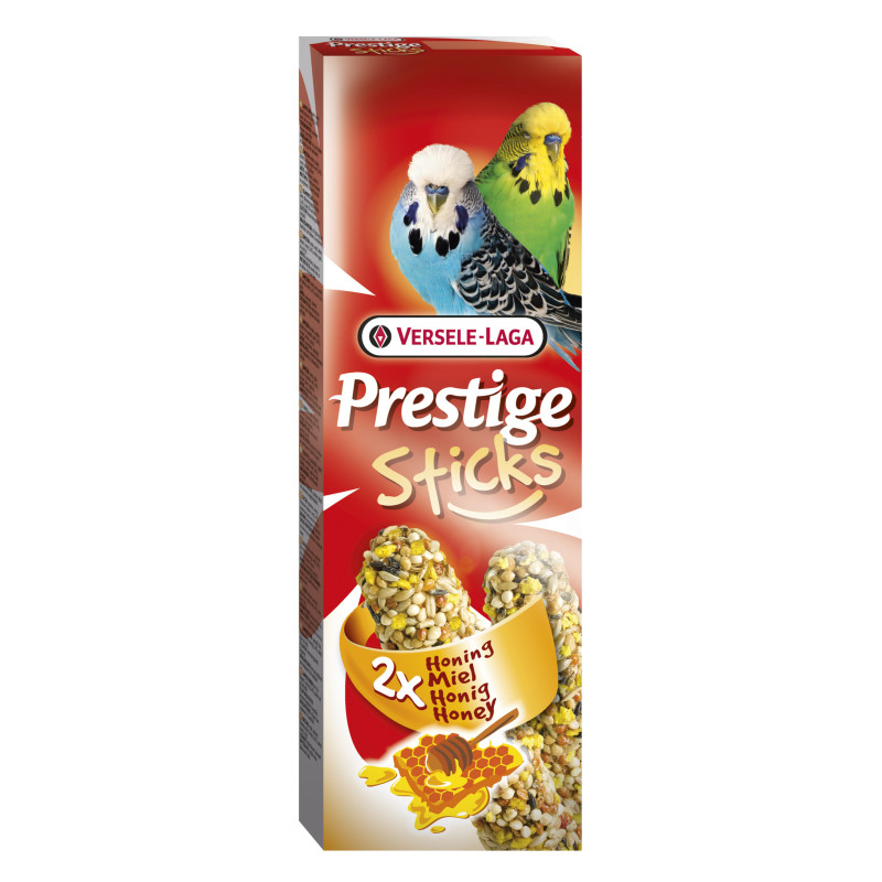 Produktbild för Versele Laga Prestige Sticks Budgies Honey 60g